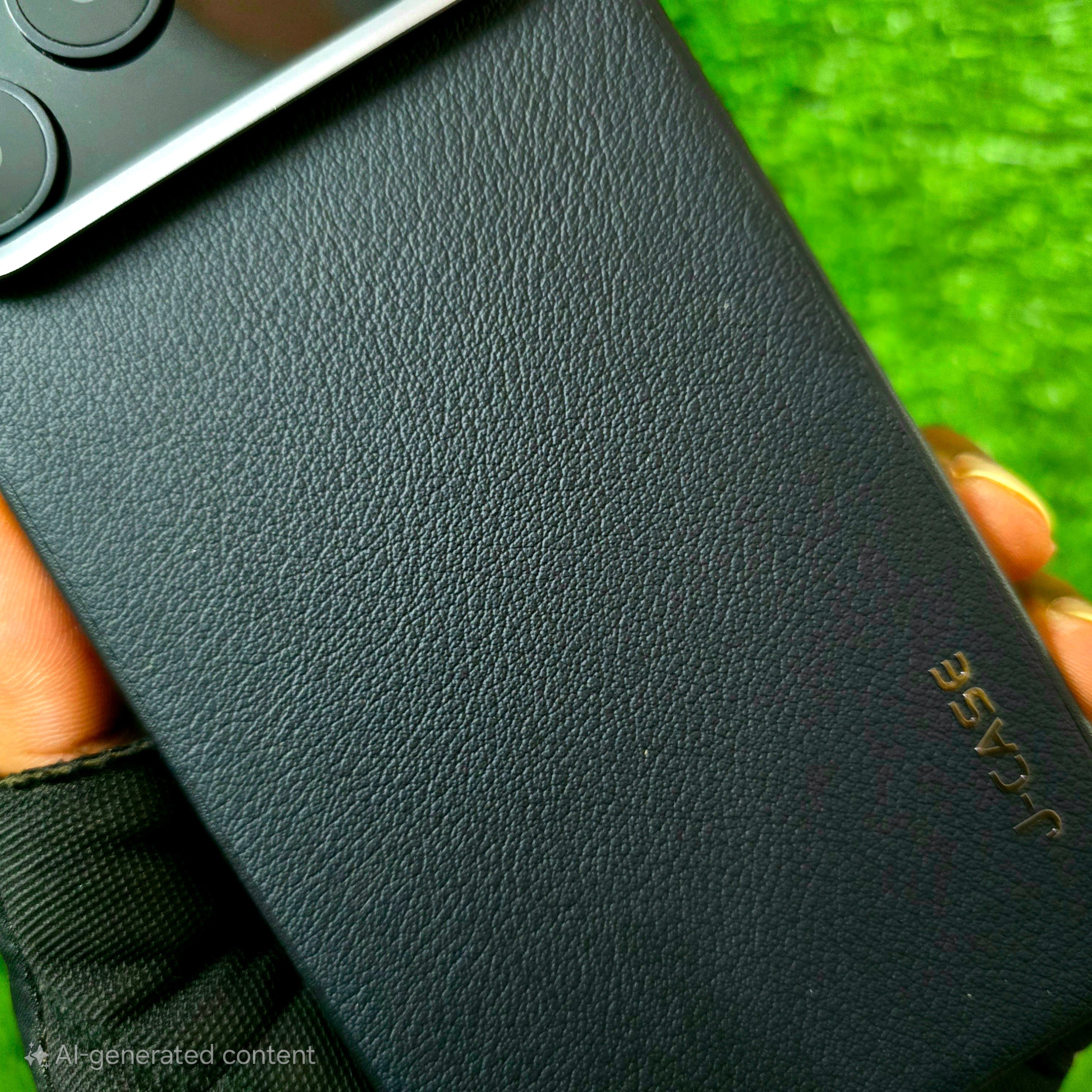 iPhone 17 Pro Leather Cover, J-Series Genuine Leather Case - Black